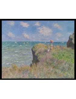 Nos Visuels - 329-CLIFF WALK A POURVILLE-CLAUDE MONET