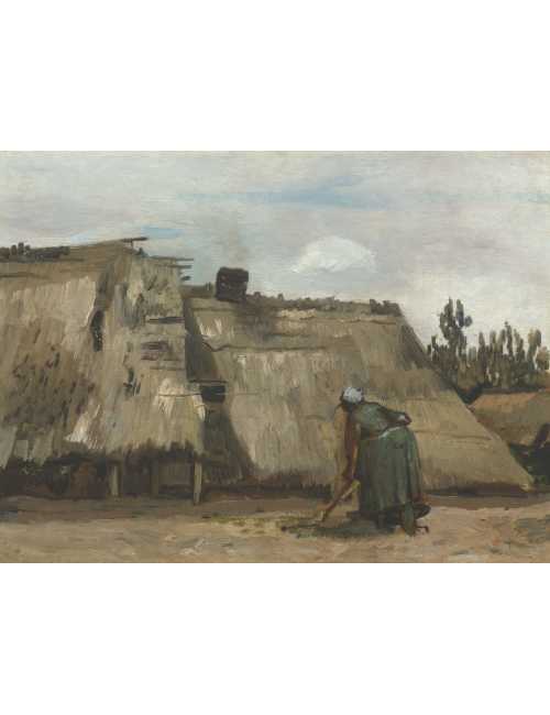 Nos Visuels - 384-1 Vincent van Gogh (Dutch, 1853–1890) 1968.92 - A Peasant Woman Digging in Front of Her Cottage copie