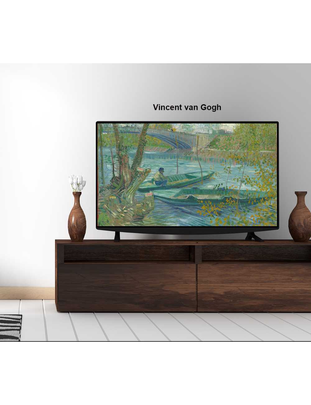 Nos Visuels - 385 Vincent van Gogh (Dutch, 1853–1890) 1965.1169 - Fishing in Spring, the Pont de Clichy (Asnières)