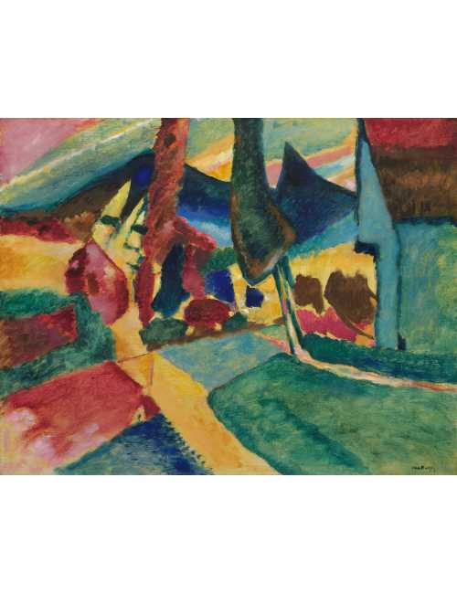 Nos Visuels - 387 Vasily Kandinsky 1931.508 - Landscape with Two Poplars