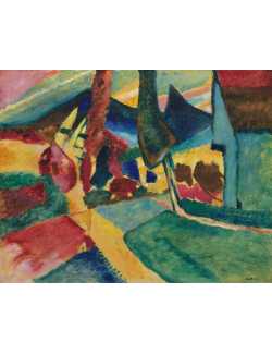 Nos Visuels - 387 Vasily Kandinsky 1931.508 - Landscape with Two Poplars