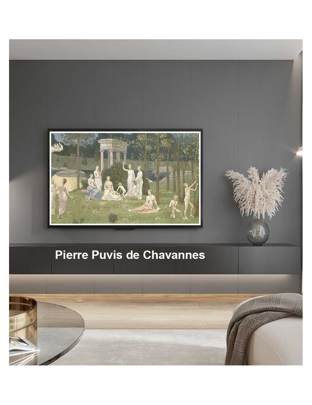 Nos Visuels - 398 Pierre Puvis de Chavannes (French, 1824–1898) 1922.445 - The Sacred Grove, Beloved of the Arts and the..